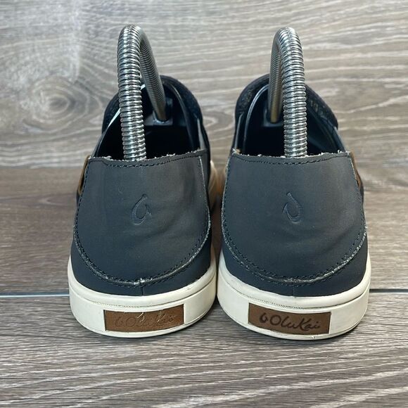 Olukai Pehuea Slip On Gray Women’s Size 7.5 Mesh Collapsible Heel Sneakers - Picture 4 of 11